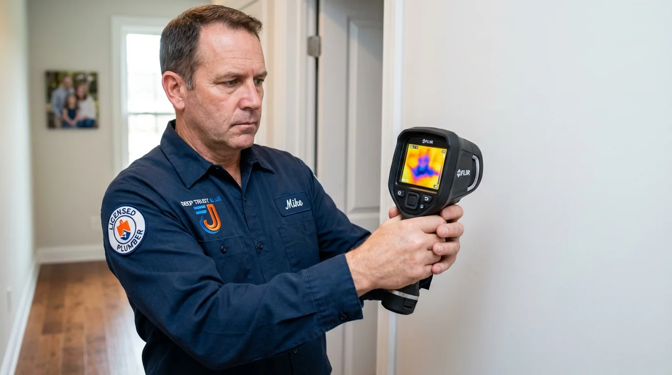 Thermal imaging leak detection by Johns Plumbing LLC in Hot Sulphur Springs